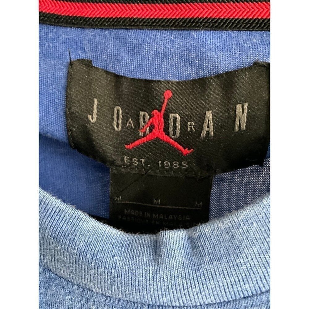 NIKE JORDAN JUMPMAN BLUE Short Sleeve T-shirt DA2694-405 DRI FIT Medium - Picture 7 of 12